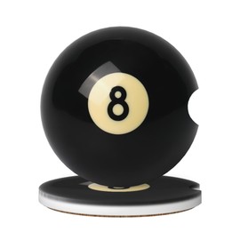 Car Coasters for Cup Holder 2 Pack - Billiards Black 8
