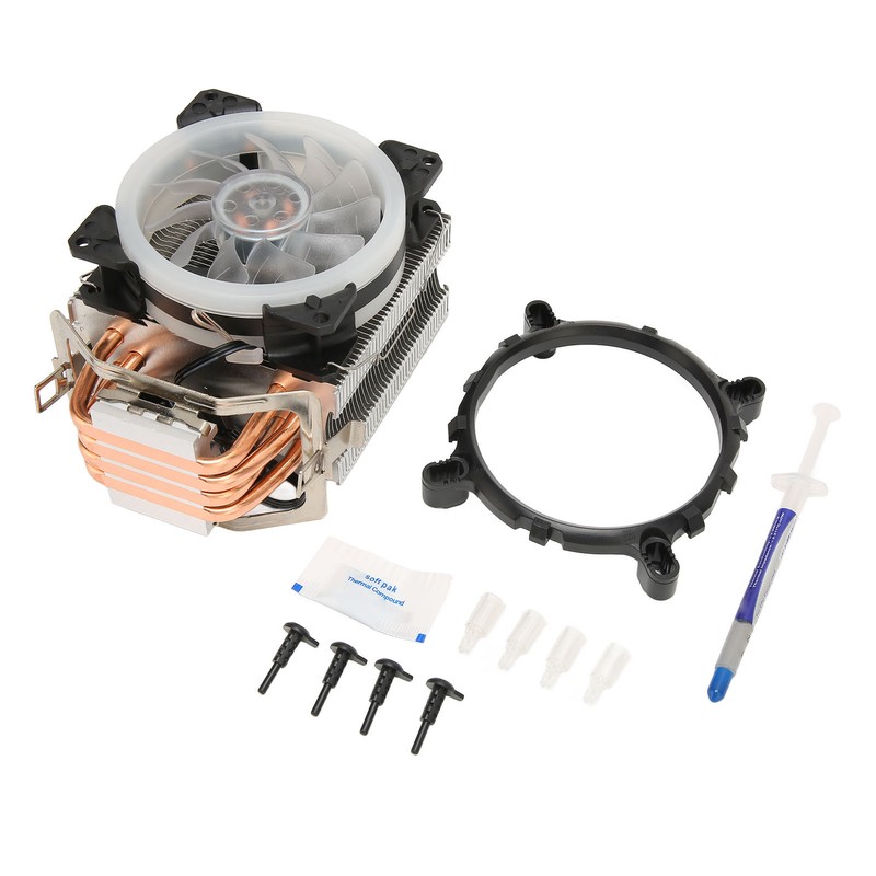 CPU Cooler with RGB Lights 9.2cm Fan 12V 3PIN 4PIN