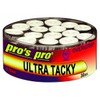 Generisch Pro's Pro Ultra Tacky Overgrip 0.70 mm for Tennis, Badminton, Padel, Squash, Pack of 30 (White)