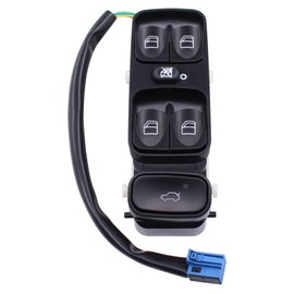 HouYeen Electric Master Control Window Switch for Mercedes C-Class W203 S203C180 C200 C220 Left Window Regulator Console Unlock Bonnet Pushbutton