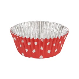 PME Red Polka Dot Cupcake Cases, Foil Lined, Pk/30, BC820