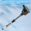 MACARLON Set of 4 Ignition Coil Pack and Spark Plugs