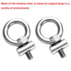 Adunsiaoto Pack of 4 Ring Nuts M4, Universal Lifting Eye