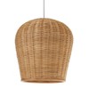 KOUBOO 1050032 Wicker Pod Pendant Light, 11.5" x 11.5" x