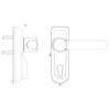 ZEROplus Briton 1413, Outside Access Device, Knob or Lever Handle,
