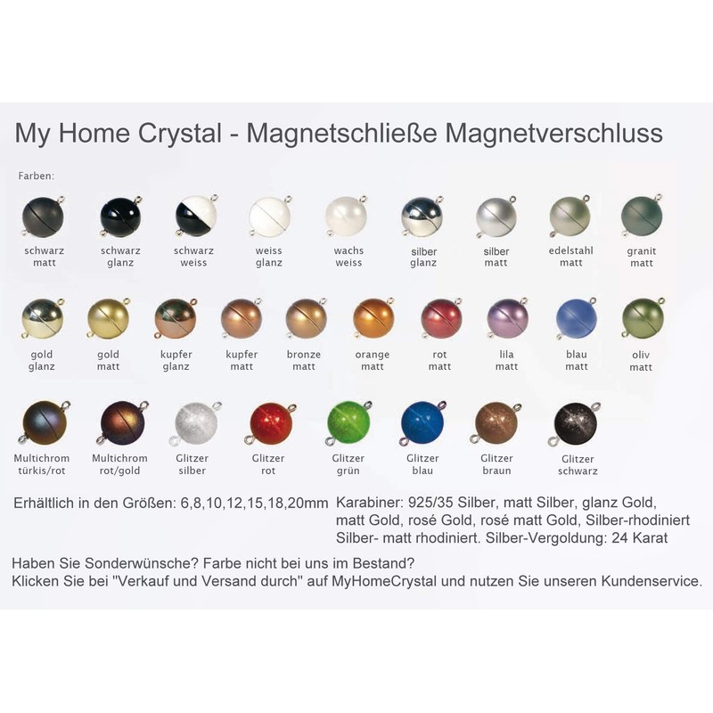 My Home Crystal - Magnetic clasp for jewellery with strong