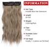 Xtrend 20Inch Invisible Wire Hair Extensions with Transparent Wire Adjustable