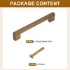 sourcing map 6Pcs Wood Drawer Pulls, 6 Inch Hole Center