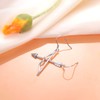 S925 Sterling Silver Bow Arrow Dangle Drop Mismatched Asymmetry Earrings