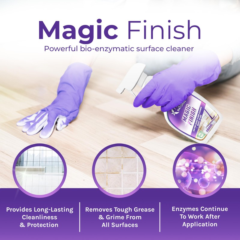 Hygea Natural Magic Finish Enzyme-Based Chemical-Free Floor Cleaner - No