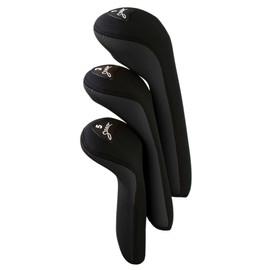 Stealth Set of 3 Golf Club Headcovers for Drivers - Black