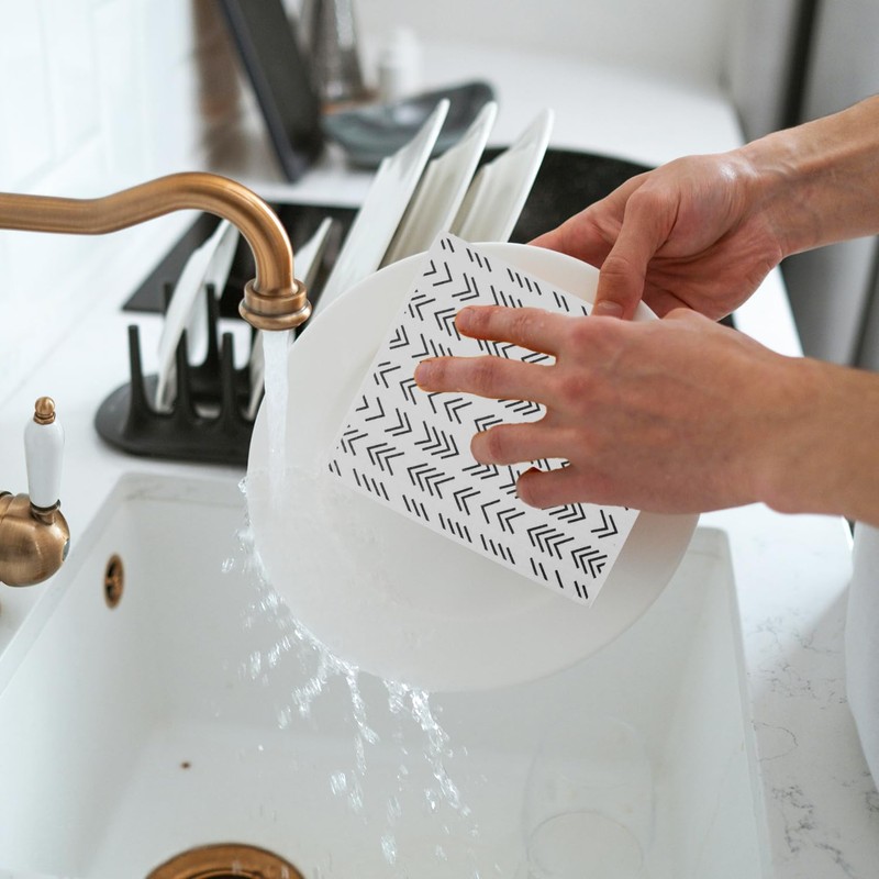 Tabanzhe Swedish Dishcloth 6PCS Reusable Kitchen Cloths Cleaning Dish Cloth