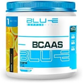 Blu-e  Bcaas Aminoácidos 50 Servicios 500 G Sabor Naranja
