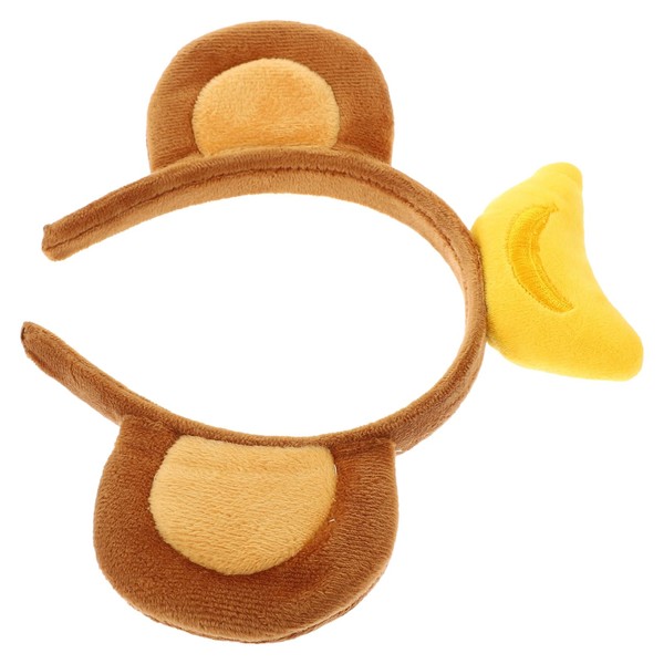 DEARMAMY Monkey Ears Headband for Party Monkey Ears Headband Banana