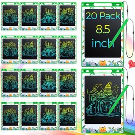 Zhehao 20 Pack LCD Writing Board for Adults, 8.5 Inches Doodle Jungle Animals Reusable Scribbler Board Screen Drawing Pad Erasable Painting Pads Educational Toy for Adults