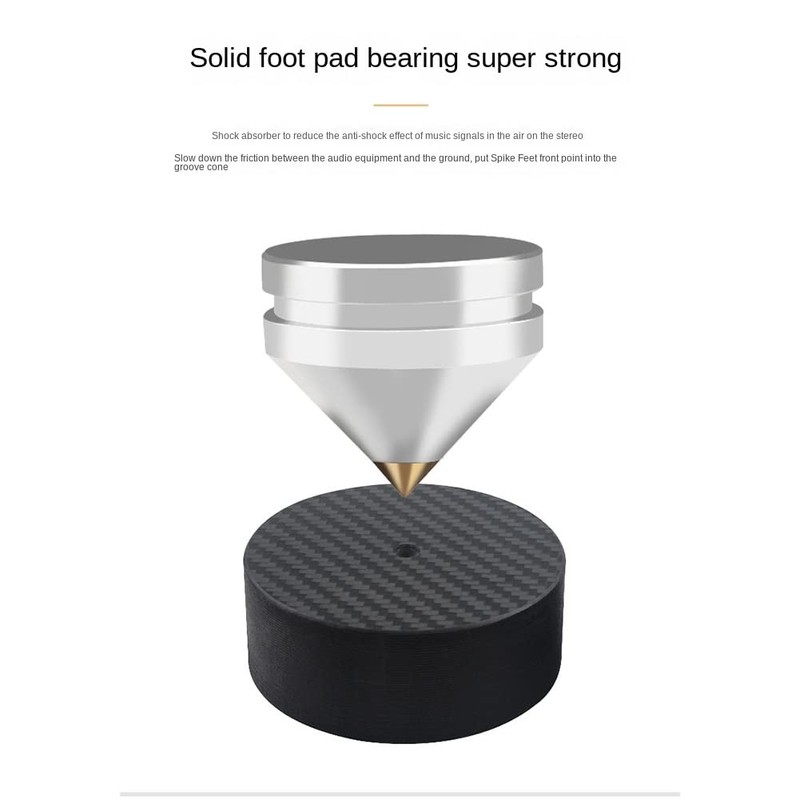 Daiilg Carbon Fiber Speaker Isolation 40x10mm Speaker Stand Feet HiFi