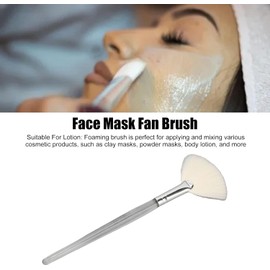Pincel de Maquillaje, Facial Plano de Maquillaje Cepillo Facial Plano Cosmético para Cepillo Mascarilla para Mascarilla Cepillo de Abanico Salón de Belleza Transparente Grande