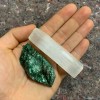 One (1) Charged Fuchsite Rough Gemstone + A FREE Selenite