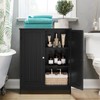Iwell Bathroom Cabinet, Bathroom Storage Cabinet with 2 Doors &