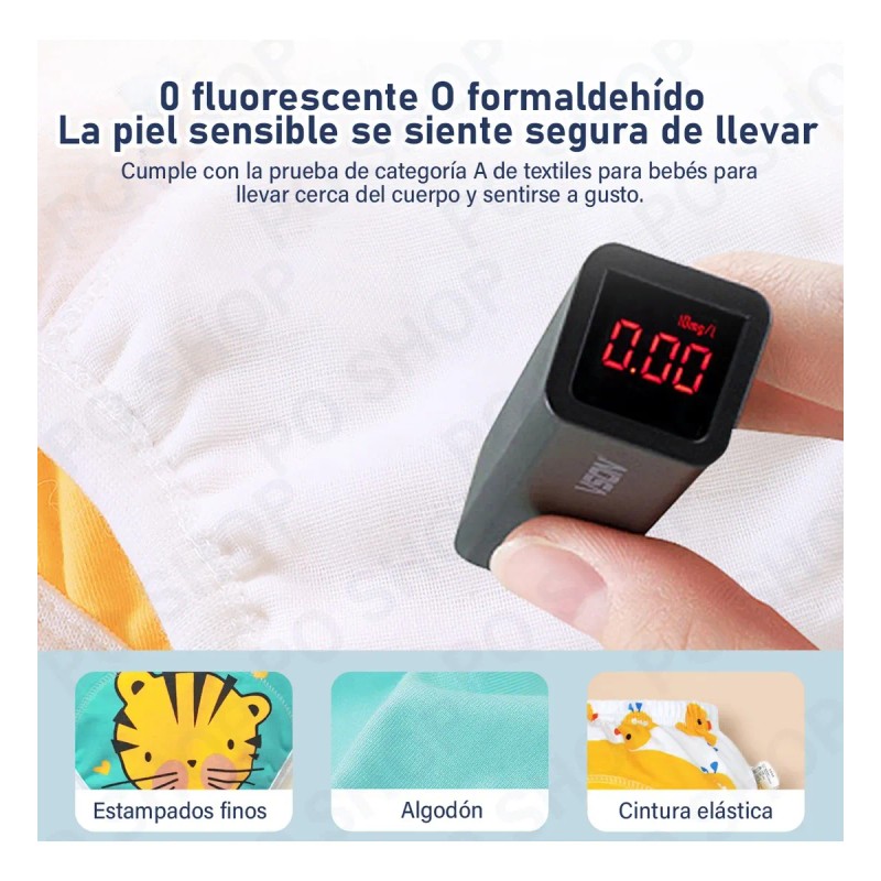 8pzs Calzones Entrenadores De Algodón Reutilizables Pañal