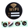 LALAFINA WiFi Sign Emblems Office Decor Black Trim Large WiFi