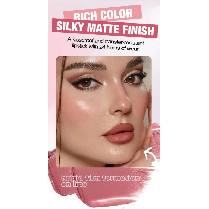 Set De Labiales Labiales Perlados Larga Duracion Pintalabio