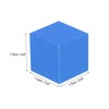 sourcing map Crafts Wooden Cube 100 Pcs Square Blue Natural