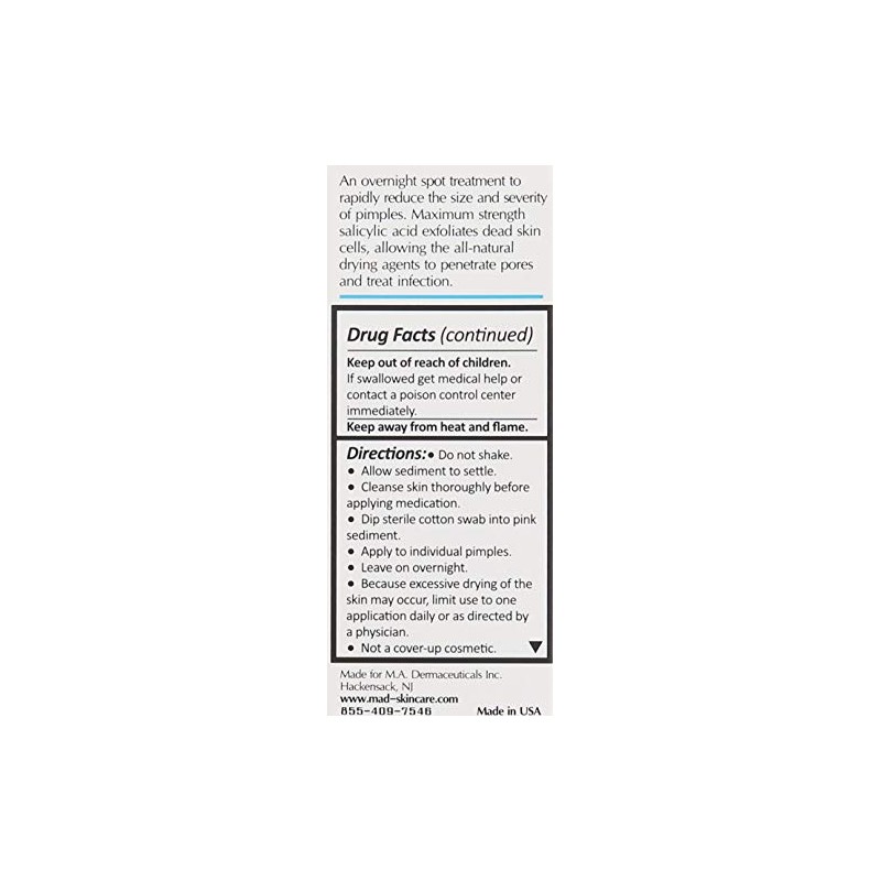 M.a.d Skincare Acne Drying Lotion, 1 Fluid Ounce