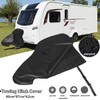 600D Oxford Universal Caravan Hitch Cover, Trailer Hitch Lock Covers