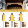 3Pcs Architectural Molding Router Bit Milling Cutter Set Woodworking Accessories