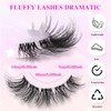 IFLOVEDEKD 7 Pairs Lashes Fluffy Cat Eye Lashes Wispy Eyelashes