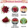 Pack of 2 Red Rose Wrist Corsage and Boutonniere Set