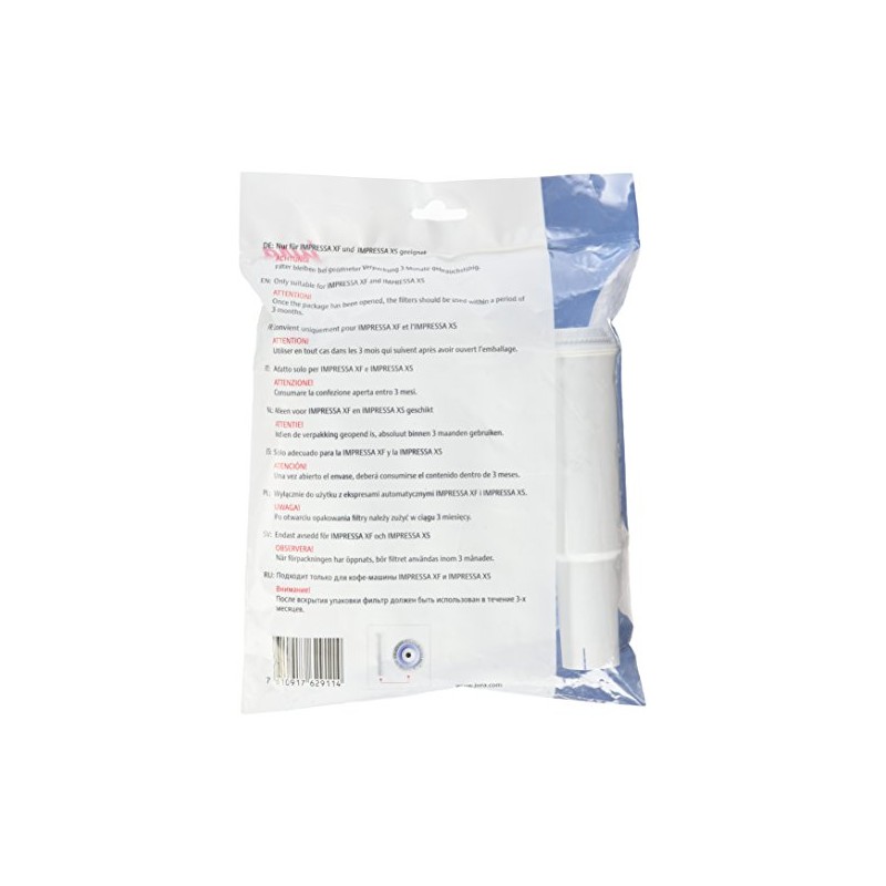 Jura 200100 Claris Filterpatronen 4-er Pack, Kunststoff
