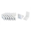 Luckycivia 40 Pack Metal Plastic L Shaped Angle Bracket, L