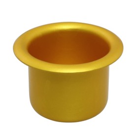 Candle Cup ZYAMY 10pcs Candlestick Holder Cup Candle Drip Protector Gold Candle Holder 27mm Diameter 18mm Height Candles Aluminium Cup Decorative Candle Container