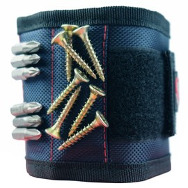 MagWrist Blue Magnetic Bracelet for Screws, Nails, Drills, Ideal for Carpenters, DIY, Electricians, Mechanics, Work Accessories
