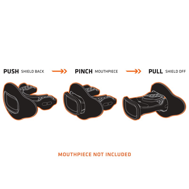 Shock Doctor 39-BLKSTT Interchange Mouthguard BLK SLVR Shattered OSFA-OSFA