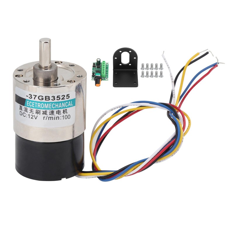 Brushless Motor Low Speed with Bracket and Speed Control Board