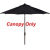 Bayside21 Black Umbrella Replacement Canopy for 9 ft 8 Ribs