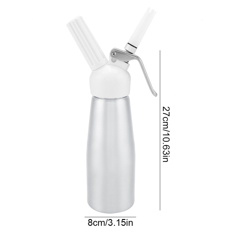 500mL Whipped Cream Dispenser Foamer Portable Cream Whipper for Coffee