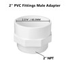 TALEGEN 5 Pack 2" PVC Fittings, 2 inch NPT Male