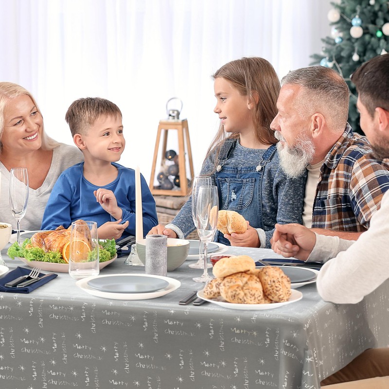 Emma Barclay Christmas Table Cloth, Rectangular Machine Washable Xmas Dining