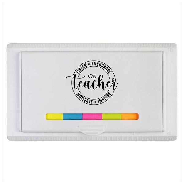 'Teacher Motivational Quote' Sticky Note Ruler Pad (ST00036763)