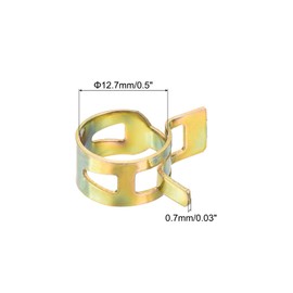 MECCANIXITY 12.7mm/0.5inch Spring Hose Clamps, Pipe Clamps, Pack of 5, Silver