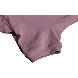 Lovelonglong Ribbed Dog Pajamas Cotton Knitted Dog Jumpsuits 4 Legged All Season Warm Pet Bodysuits for Large Medium Small Dogs Light Pink L