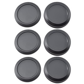 ATAK Canon RF EF EF-S Mount All Compatible Cap/Lens Rear Caps & 3 Body Caps 6 Total (Compatible with Canon Canon RF EF EF-S Mount)
