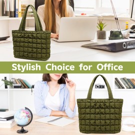 CAMTOP Lunch Box for Women Girls Insulated Cute Lunch Tote Bag Lunchbox Cooler Bag for Work Travel Picnic (Army Green)