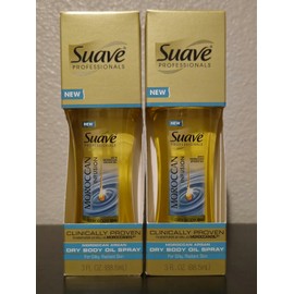 Suave Lot of 2 - Suave Moroccan Infusion Dry Body Oil Spray For Silky Skin  3.oz