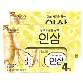 Dongsan C&G Ginseng Soap 90g 8 packs Red Ginseng Tablets Natural Suzaku Skin Care Healthy Hygiene Moisture Removal Cash on Delivery or Payment upon Order / 동산씨앤지 인삼 솝 90g 8개입 홍삼 정제 자연 주작 피부관리 헬 스케 위생 습기 제거 착불 또는 주문시 결제