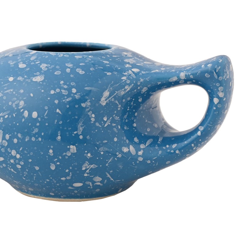 Ceramic Neti Pot, Premium Handcrafted Durable, Dishwasher Safe 225 Ml.